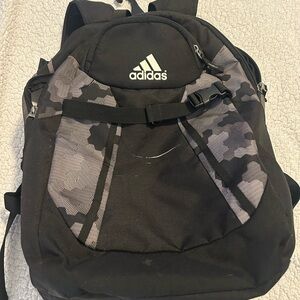 Adidas Black and Gray Camouflage Men's Backpack